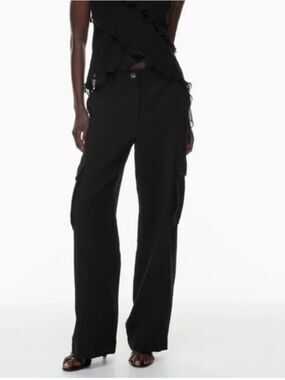 Aritzia Wilfred Bridget Cargo Pants Black Size 0 Straight Leg